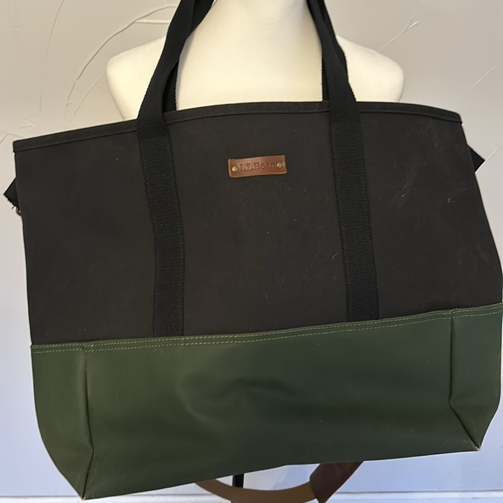 L.L.Bean Nor’Easter Oversized Canvas Bag GUC - Picture 2 of 7